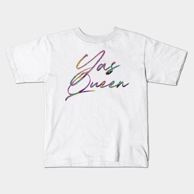 Yas Queen - 90s Style Typography Design Kids T-Shirt by DankFutura